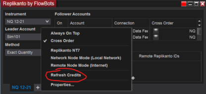 Replikanto Refresh Credits
